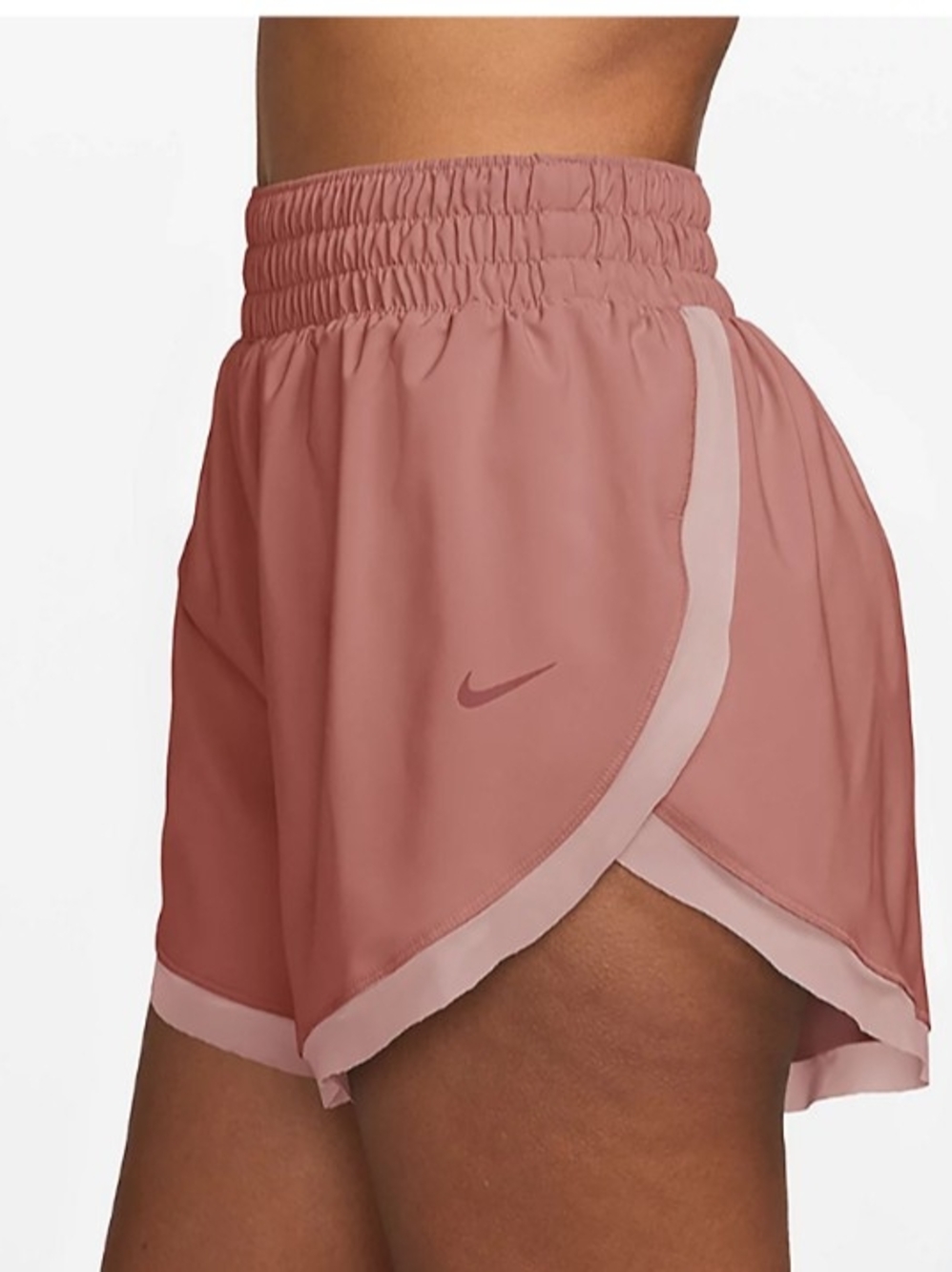 Nike Women's Dusty Rose Layered Running Shorts